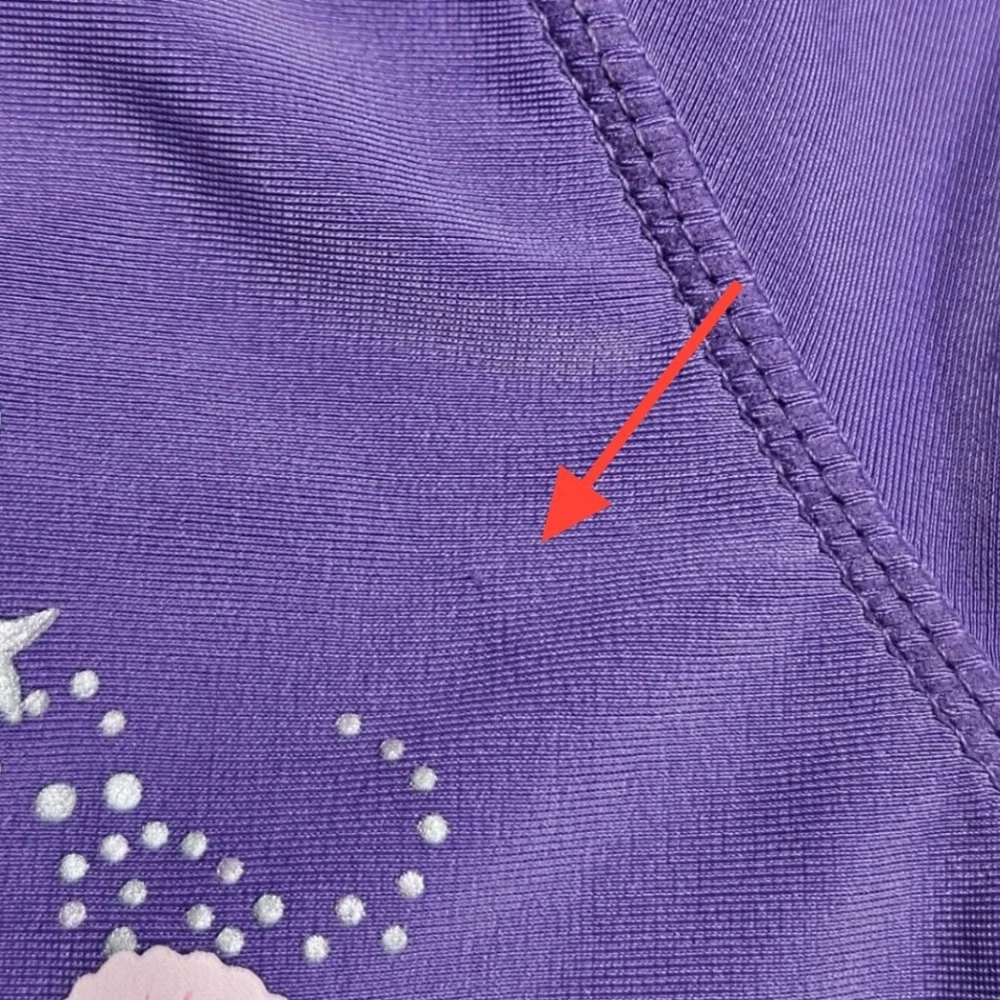 V Skinz UPF 50+ Sunwear Rash Guard Swim‎ Top 2T Purple Narwhal Starfish